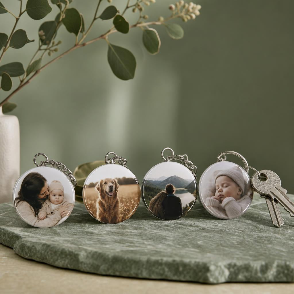 Custom Photo Keychain - 2.25" Round
