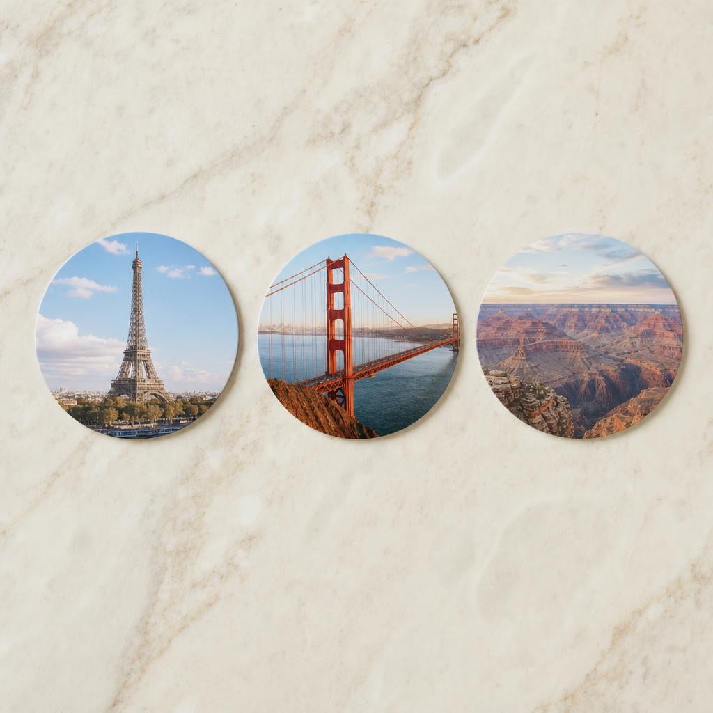Round Custom Photo Magnet - 2.25"