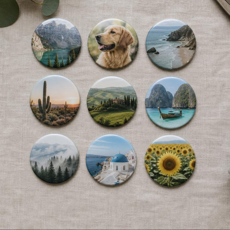 Round Custom Photo Magnet - 2.25"