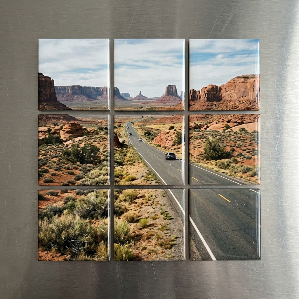 Custom Puzzle Magnet - 2" x 2" Square