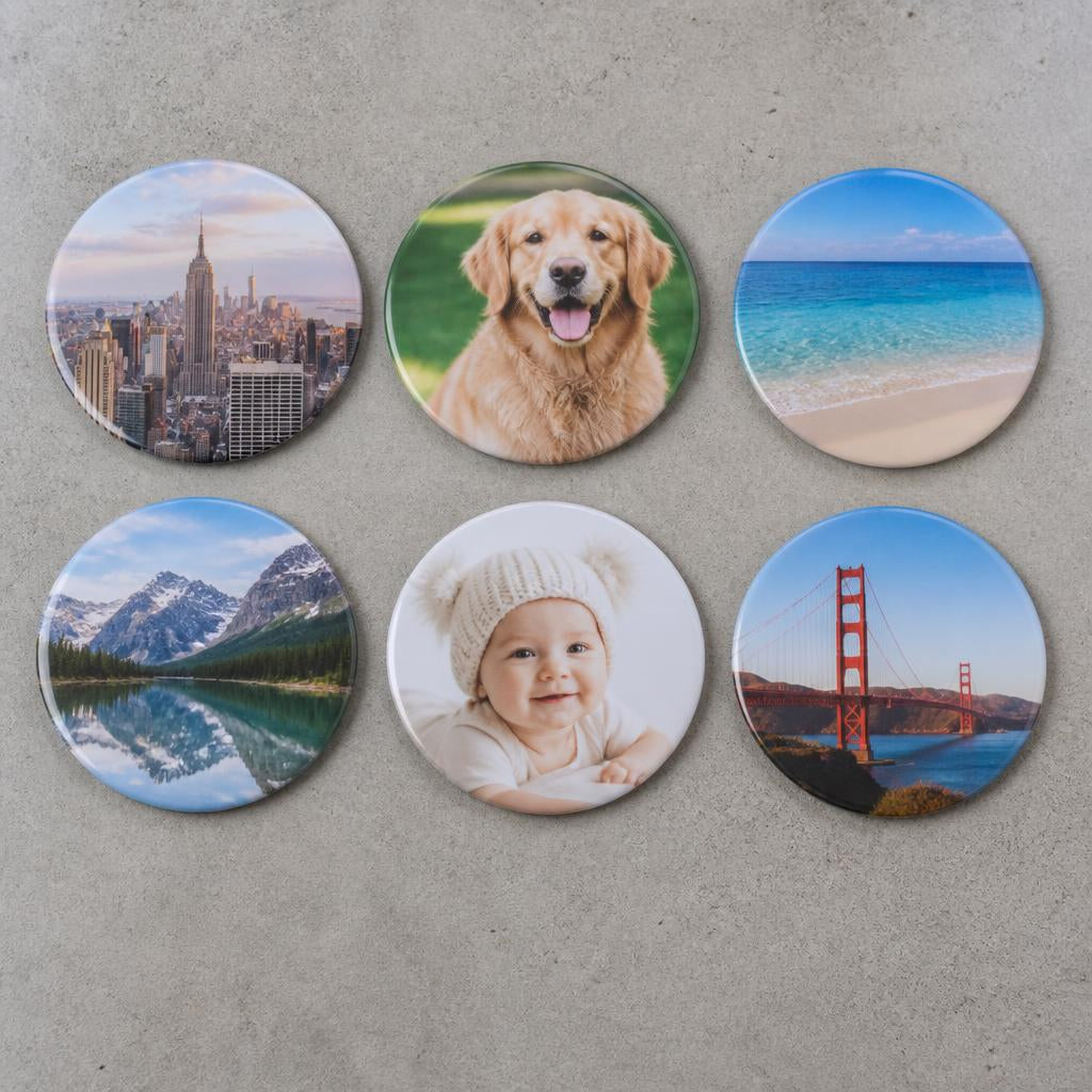 Round Custom Photo Magnet - 2.25"